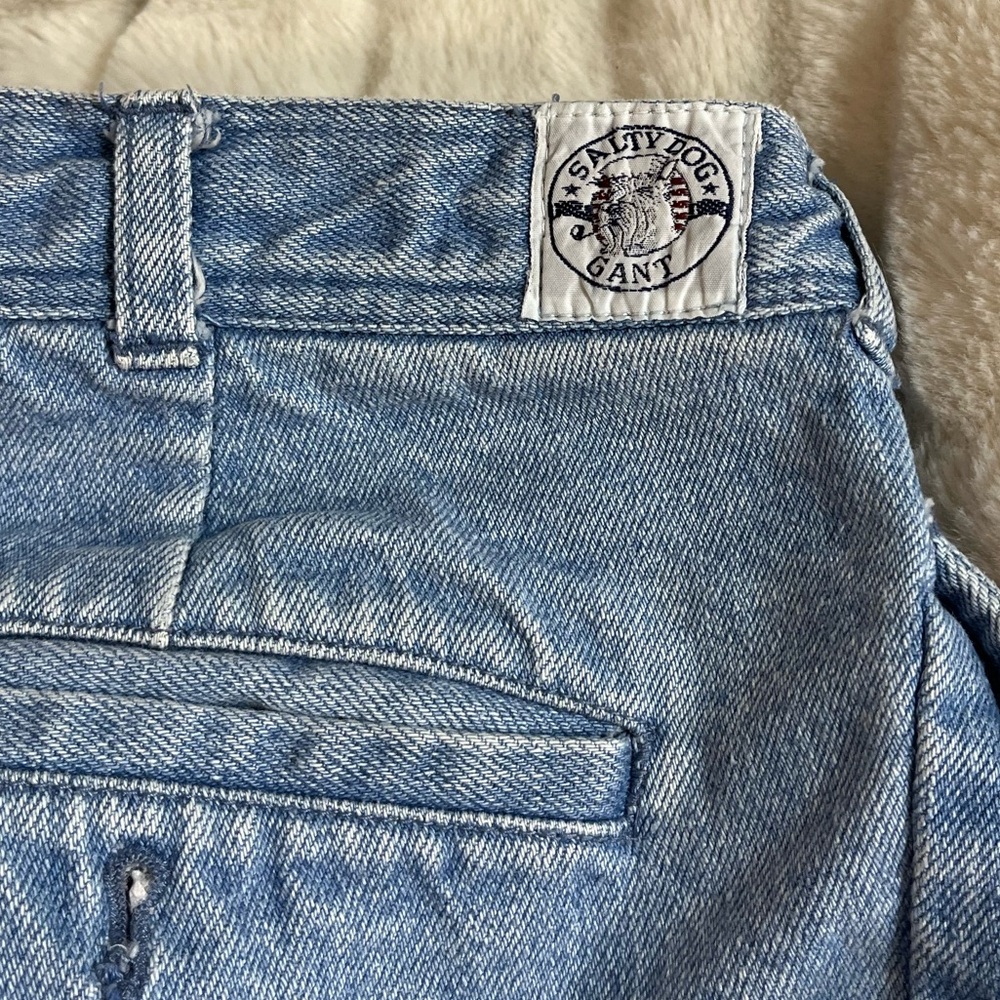 VTG Salty Dog 10/30 Gant Light Wash Cuffed Jeans Casual Coastal Spring Preppy
